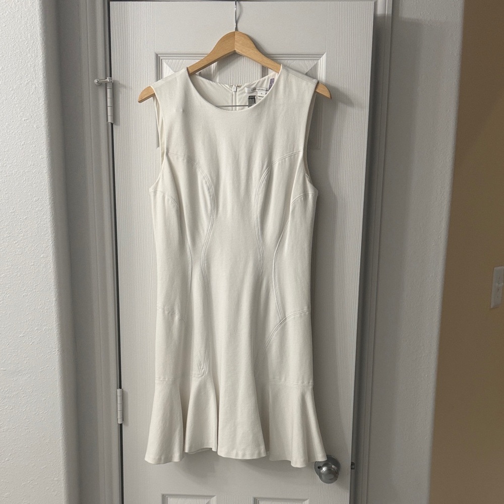 Diane Von Furstenberg Cream Mini Dress